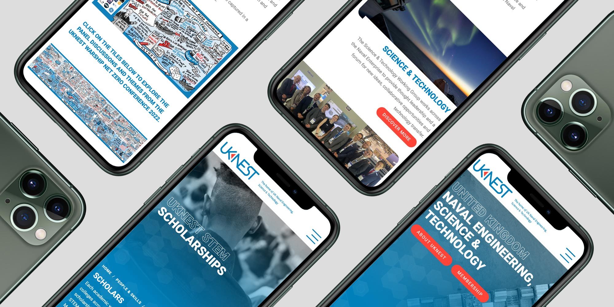 UK Nest Wordpress Website Design on Mobile devices
