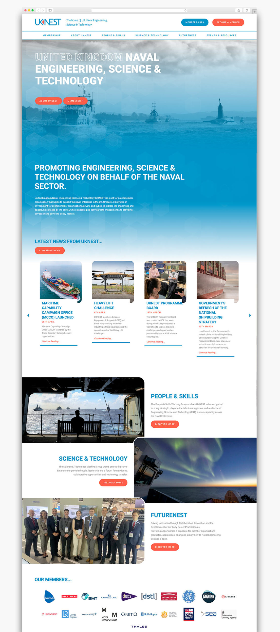 UK Nest Homepage Website Design Cornwall