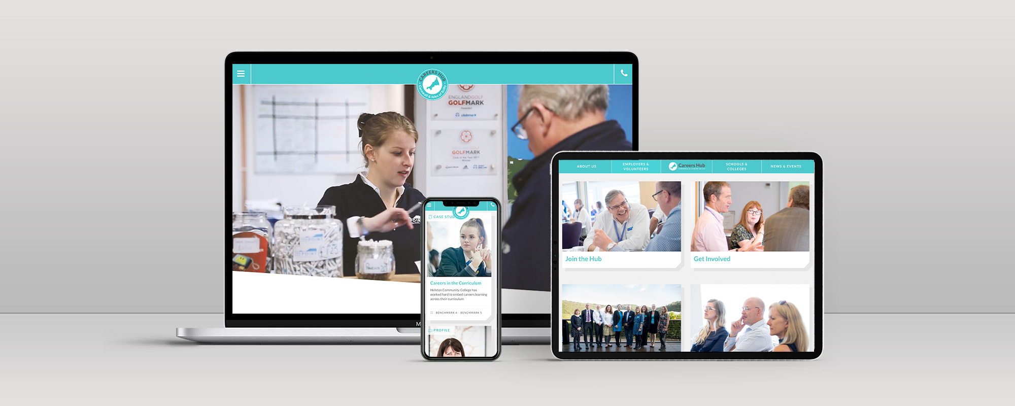 Careers Hub Wordpress Website Design on 3 Devices