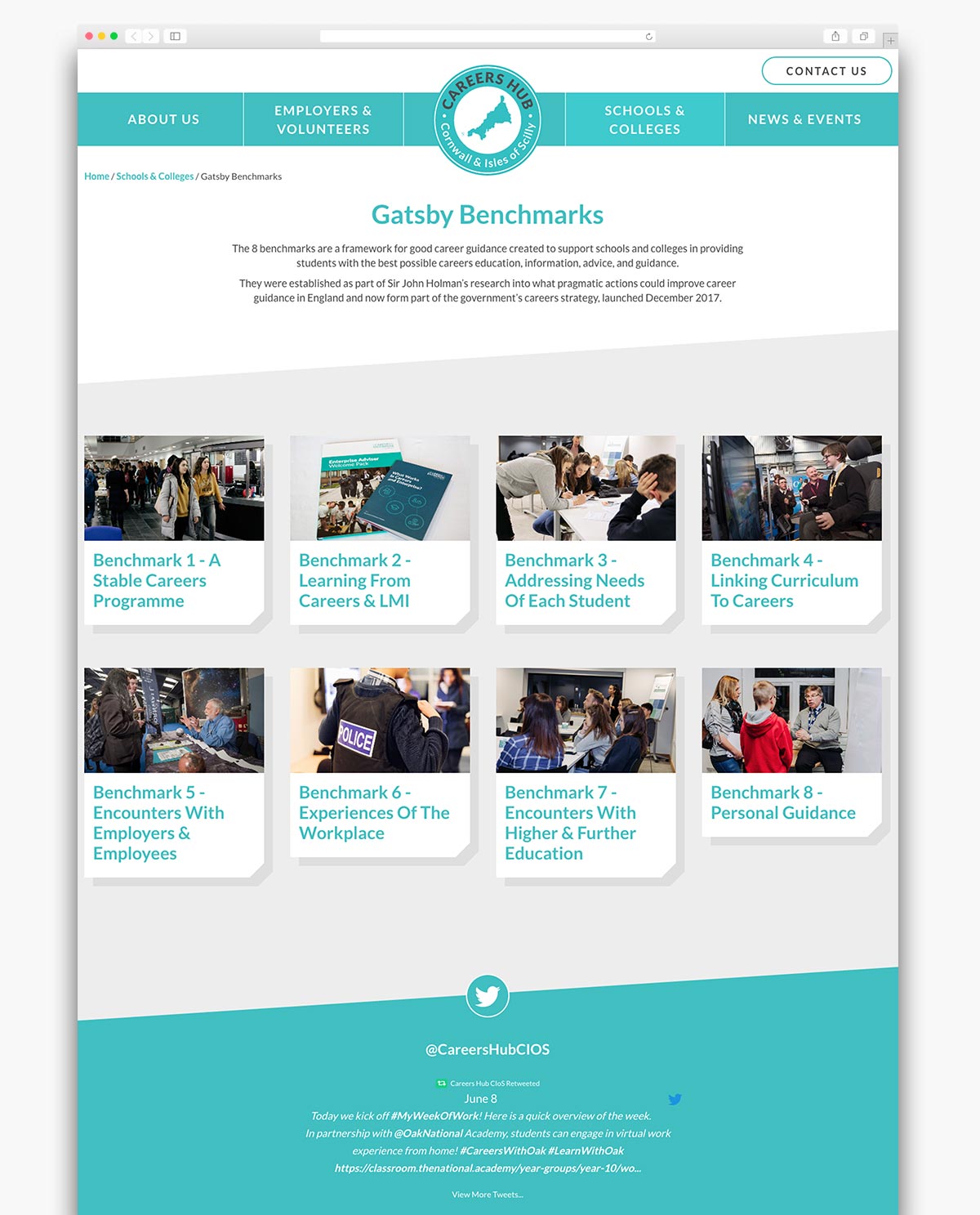 Careers Hub Wordpress Website Page Design