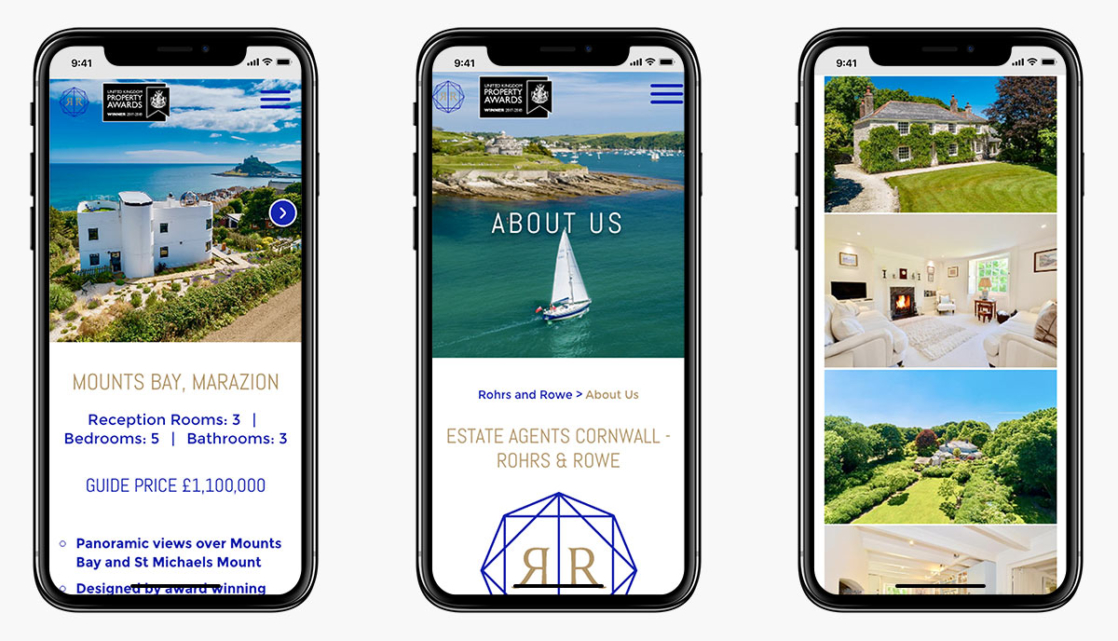 Rohrs & Rowe Wordpress Website Design on Mobile Devices