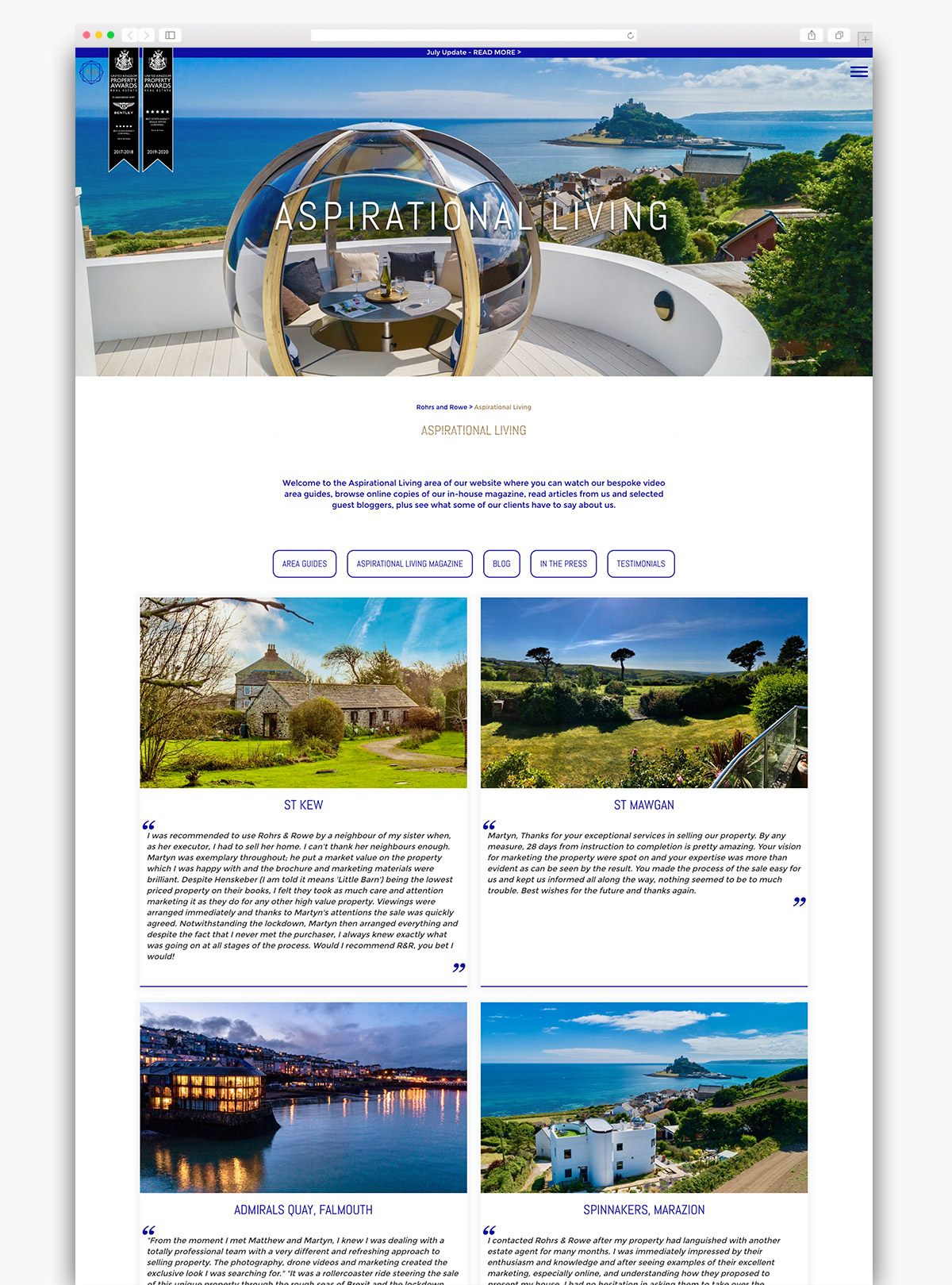 Rohrs & Rowe Wordpress Website Page Design