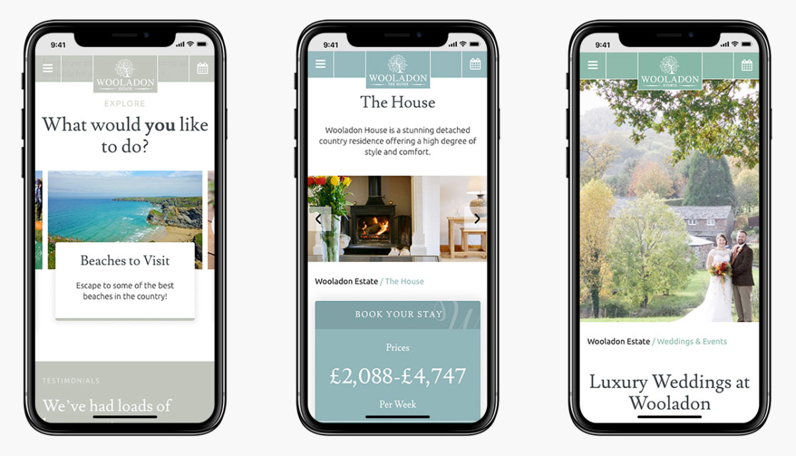 Wooladon Estate Wordpress Website Design on Mobile Devices