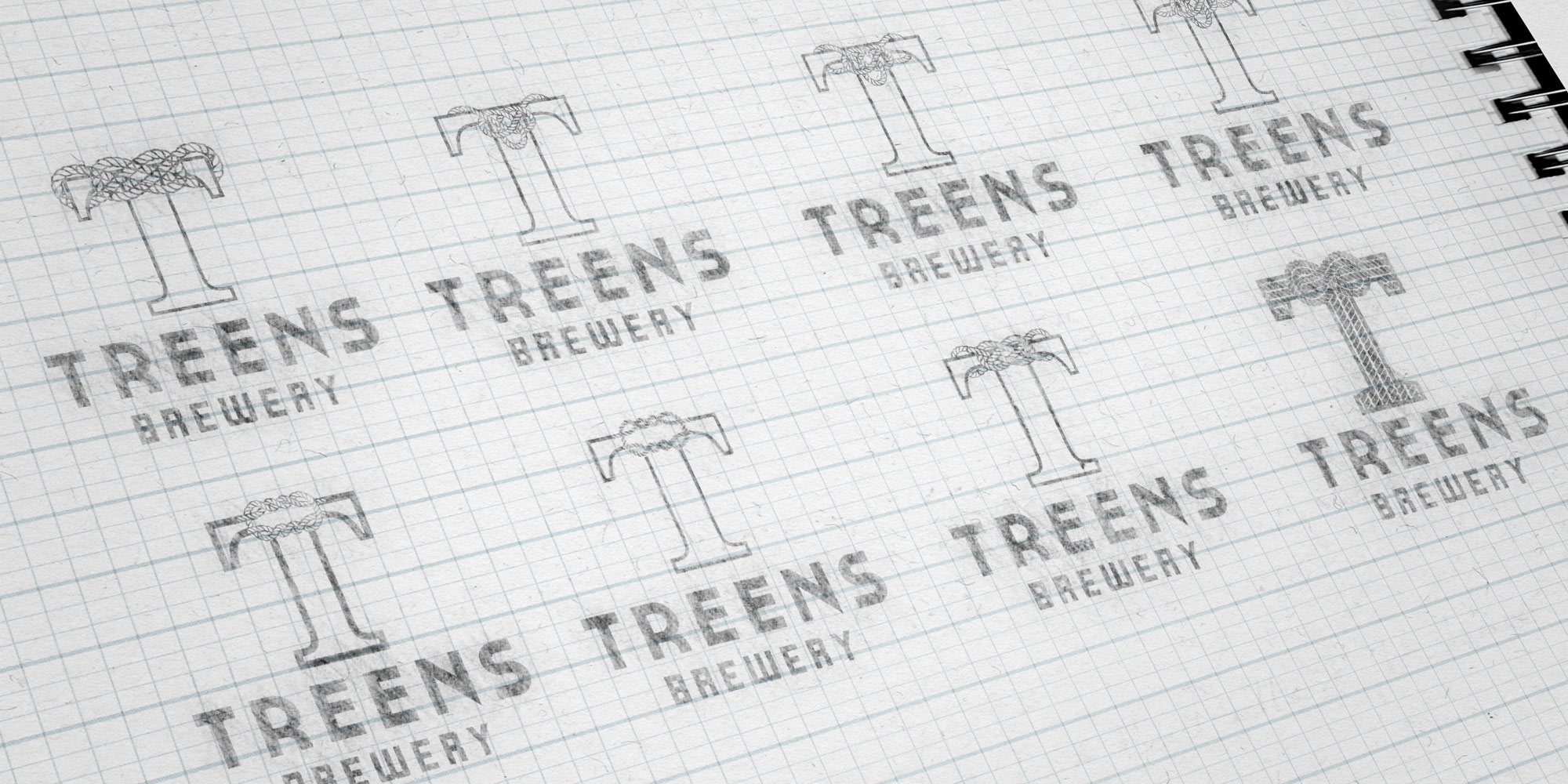 Treen's Brewery Logo Design Sketches