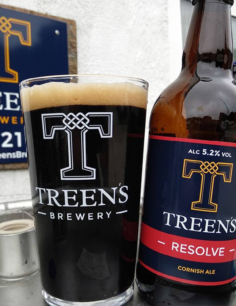 Treen’s Brewery Print Design