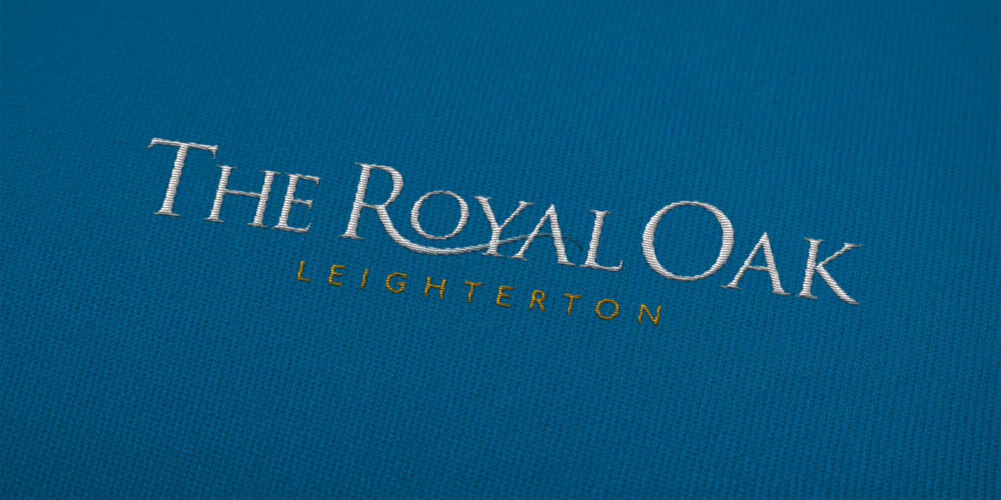 The Royal Oak Embroidered Logo Design