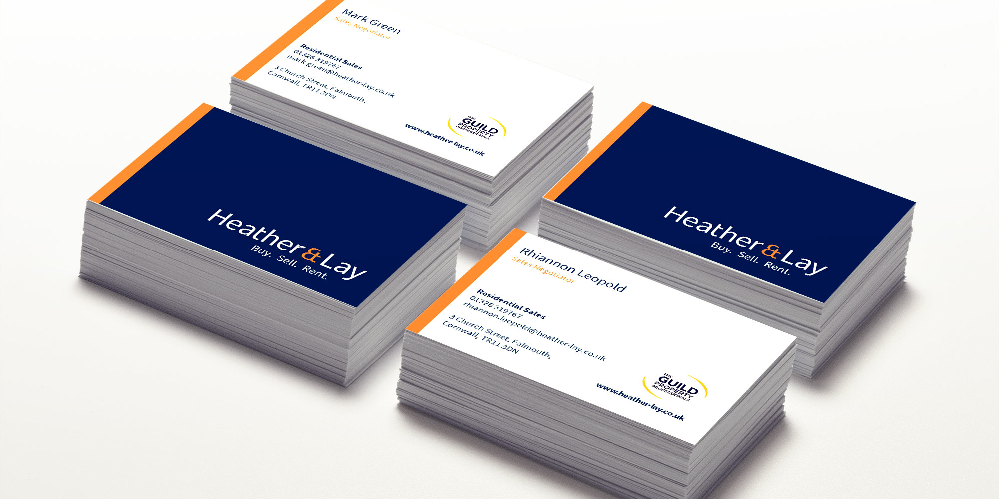 Heather & Lay Business Card Design