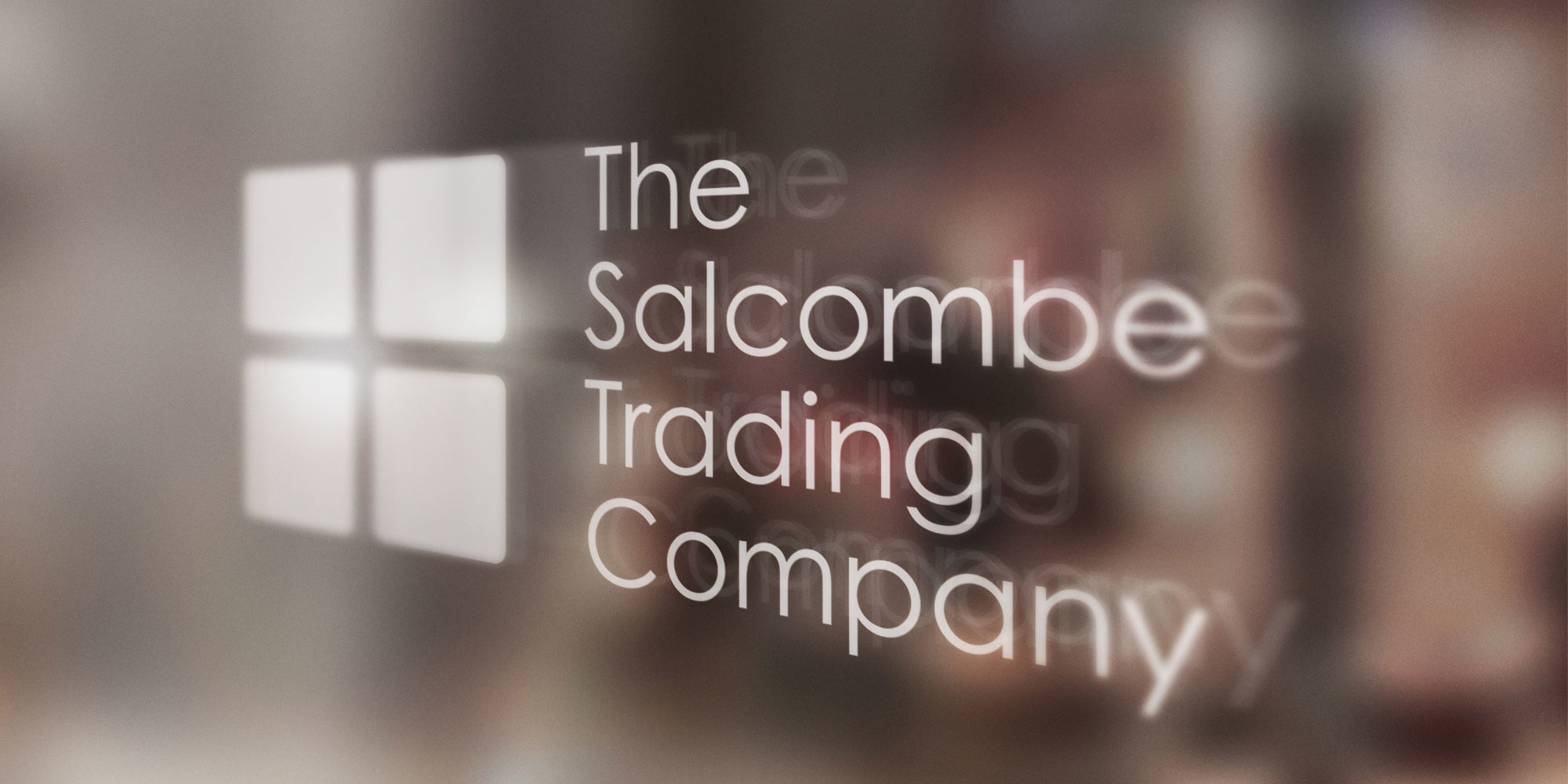 Salcombe Trading Print Design on Glass