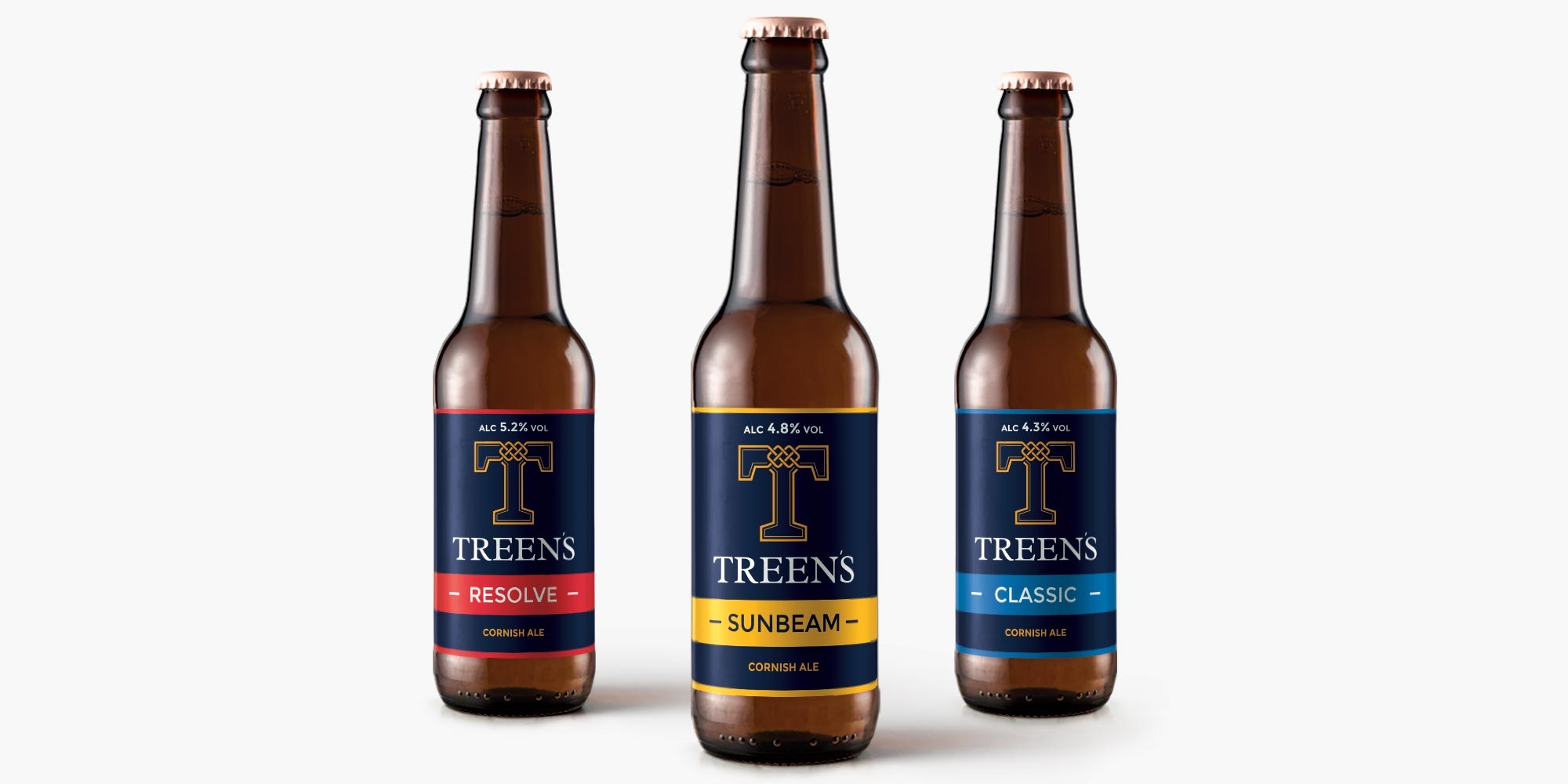 Treen’s Brewery Print Design on Beer Labels