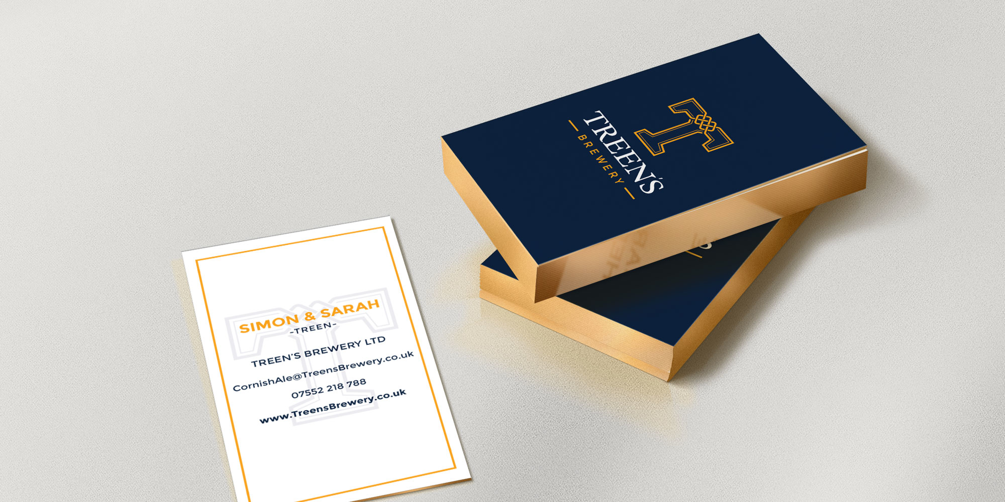 Treen’s Brewery Business Card Design