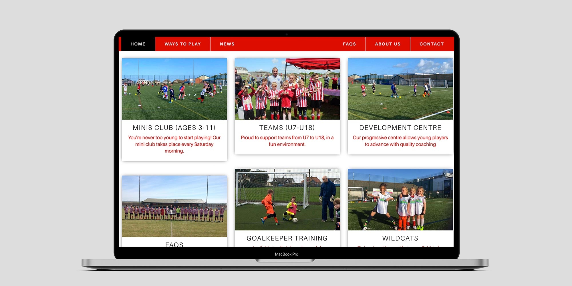 Newquay AFC Youth Website Design Cornwall