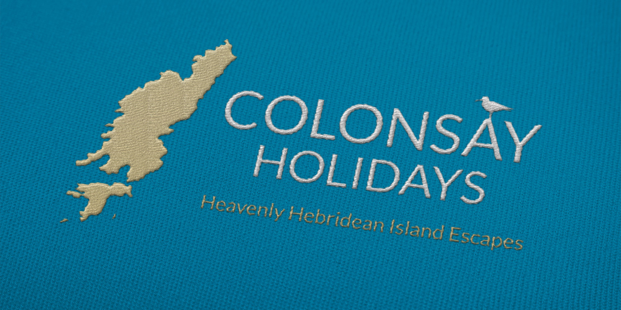 Colonsay Holidays Logo Design Embroided