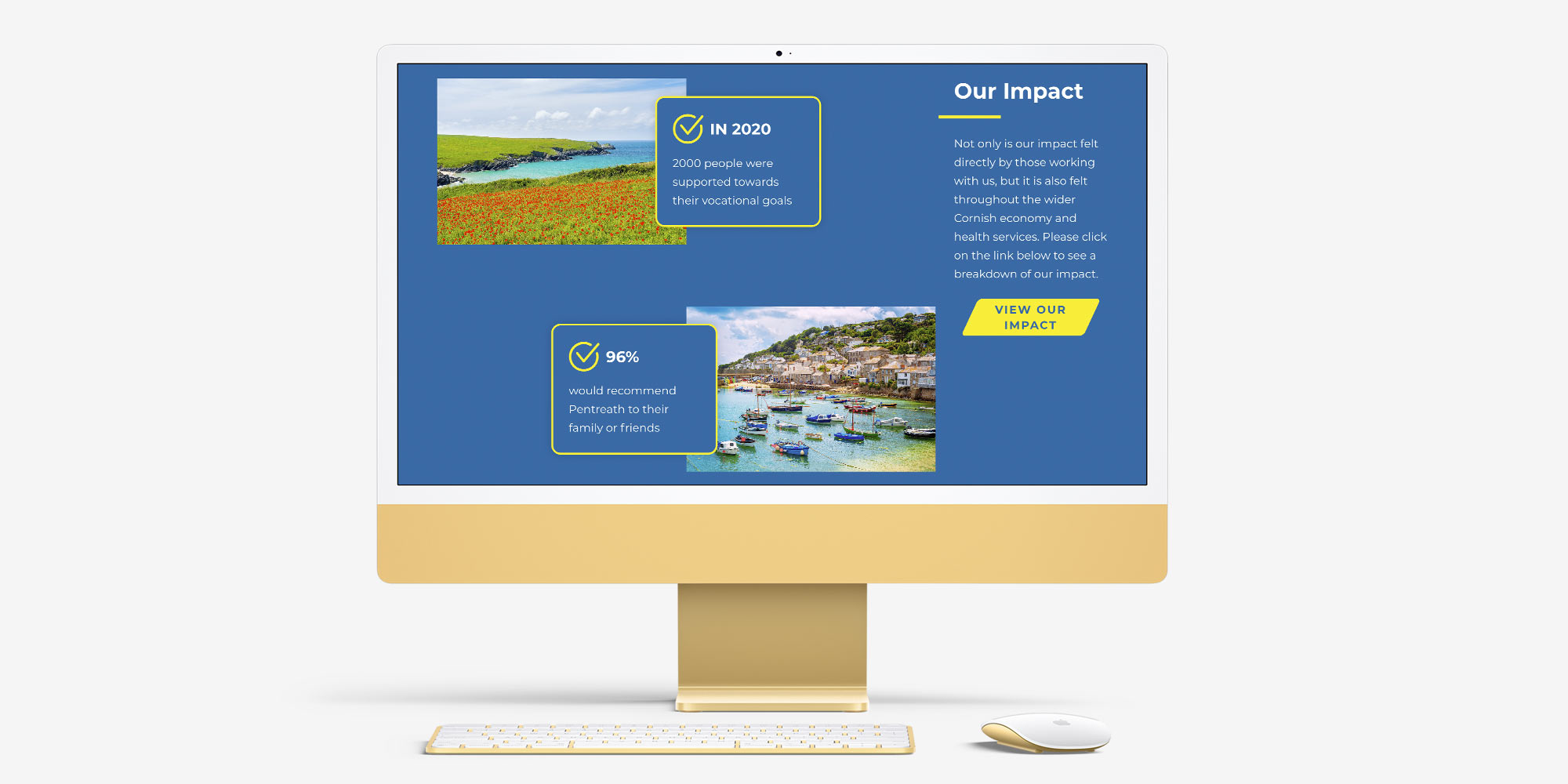Pentreath Wordpress Website Design on a desktop computer