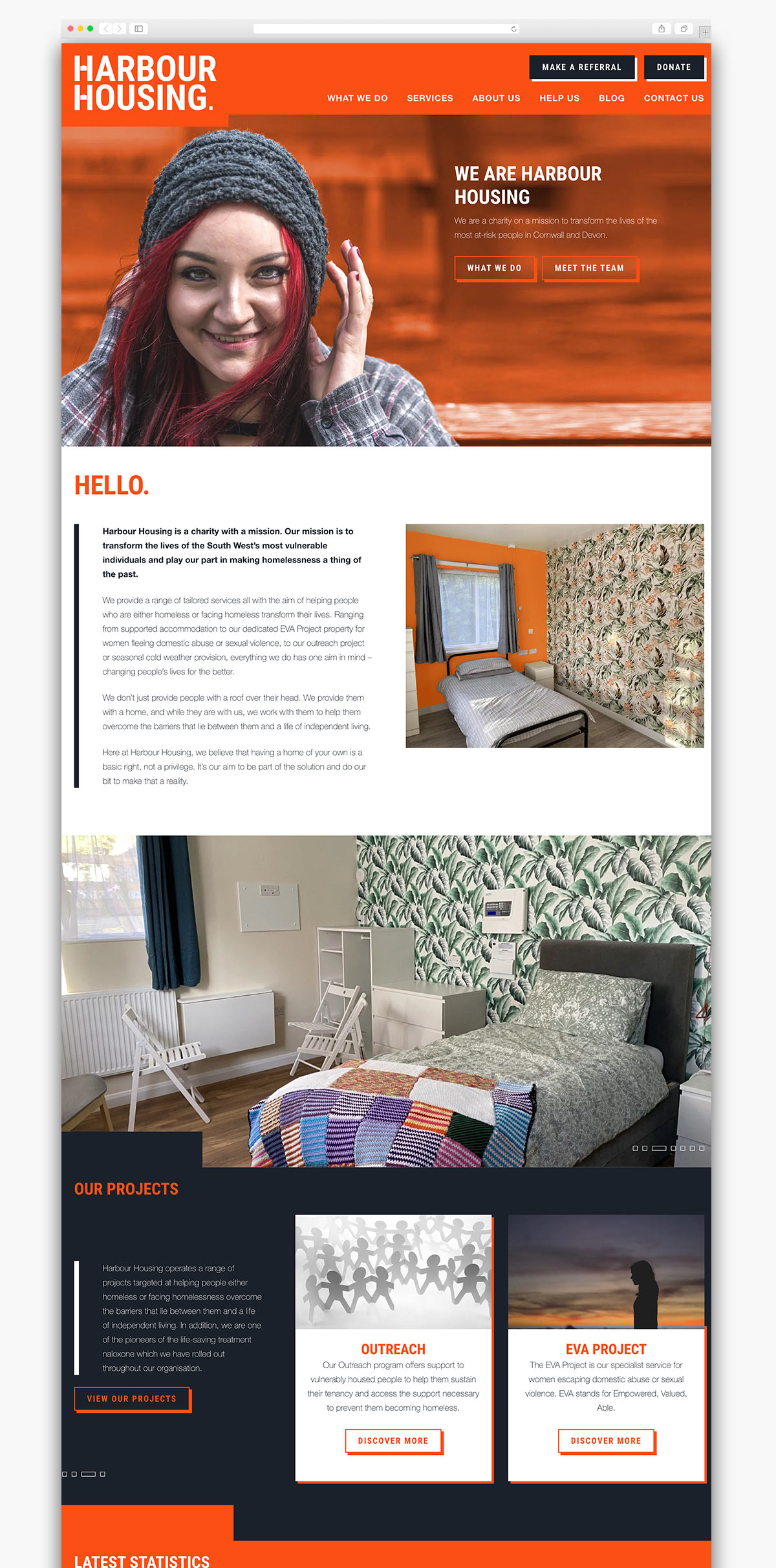 Harbour Housing Cornwall Website Design