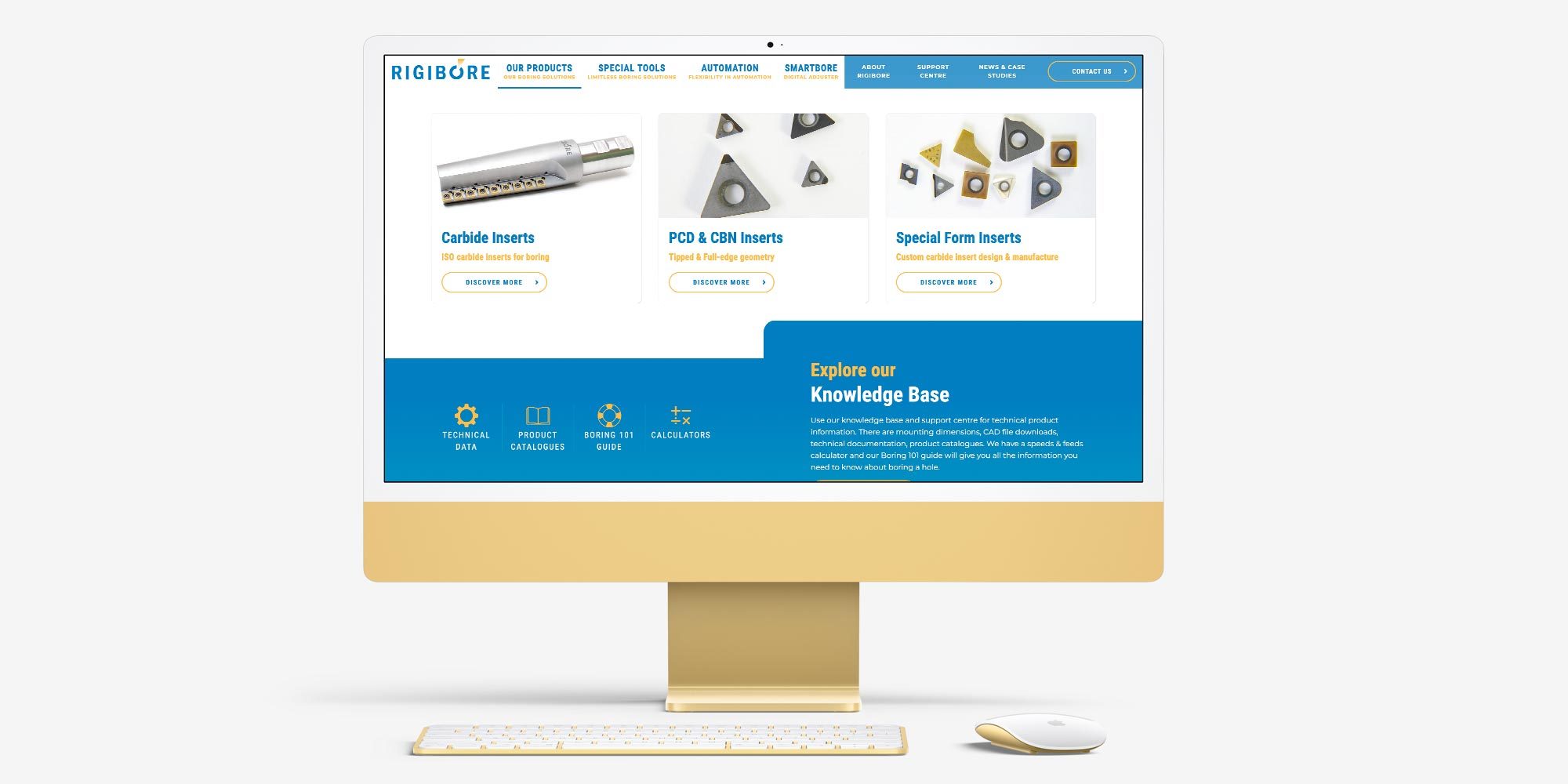 Rigibore Desktop Website Design