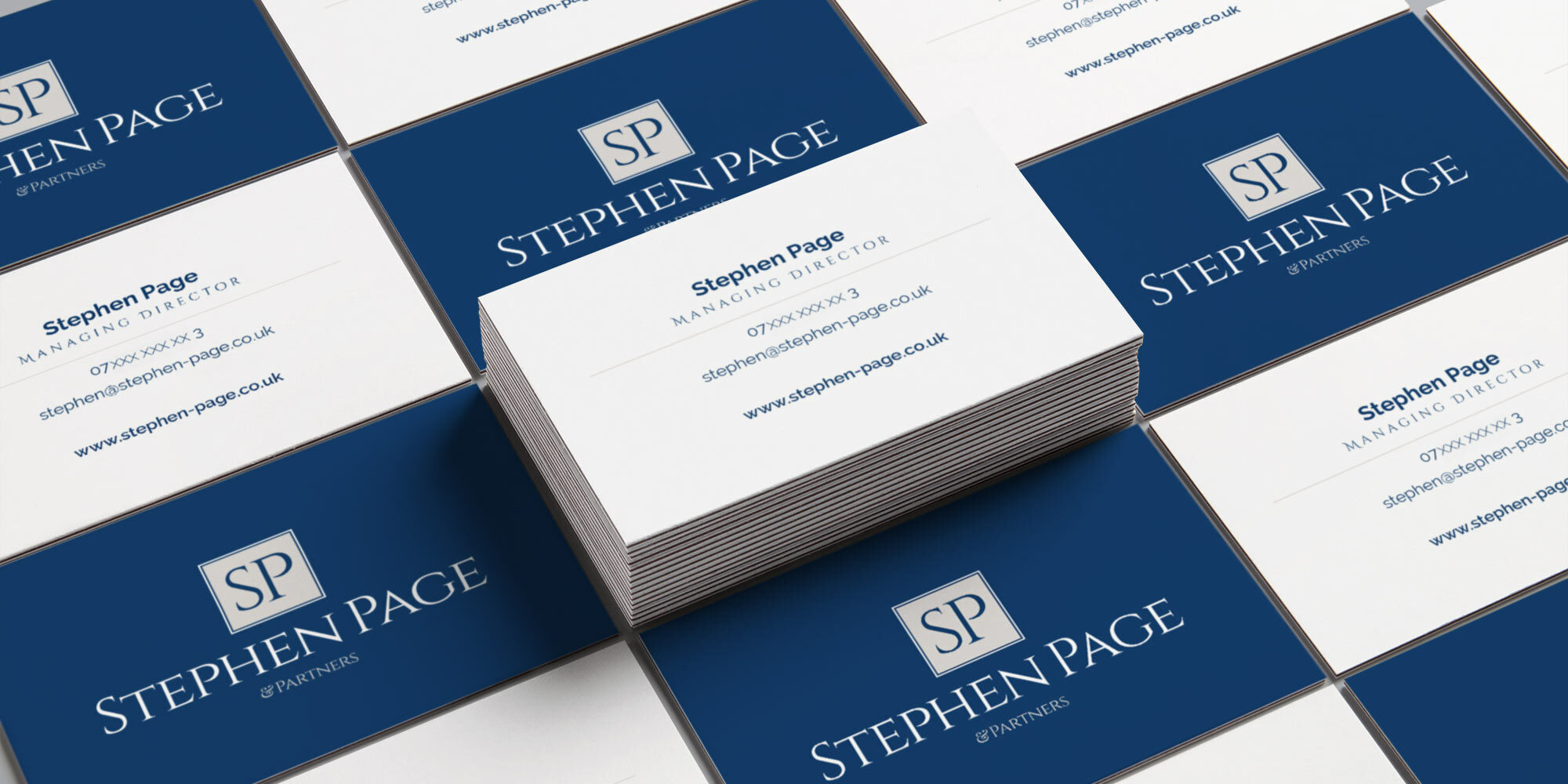 Stephen Page Logo and business card design Cornwall