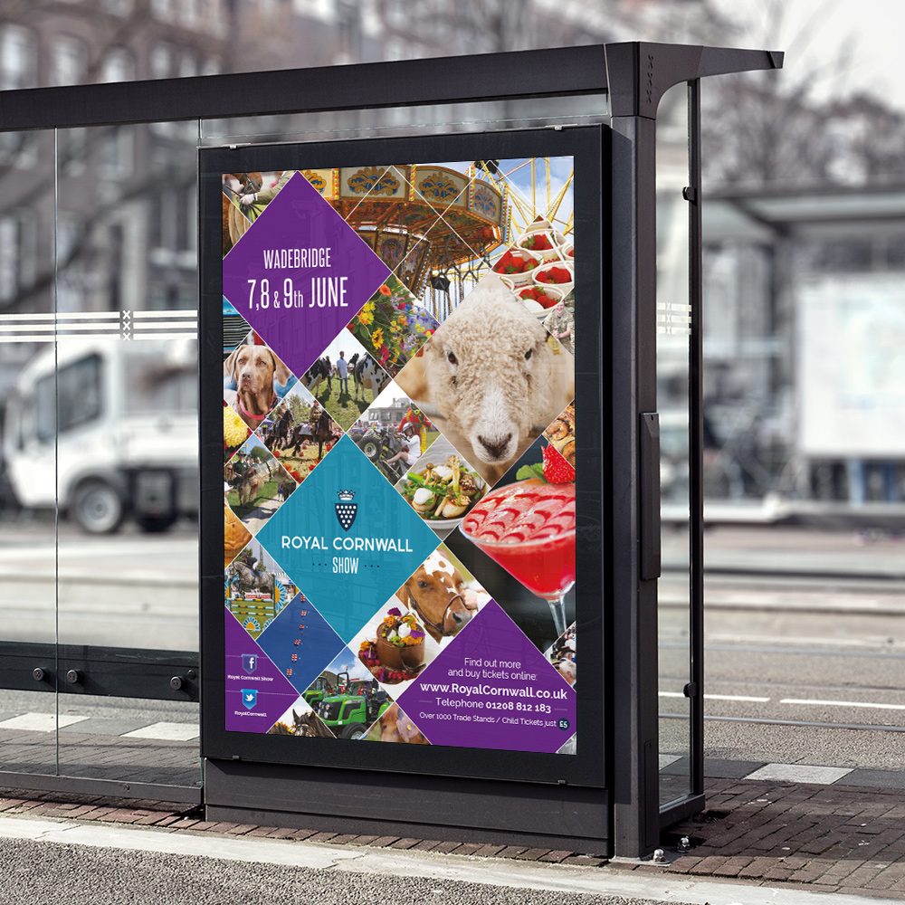 Bus Stop Poster Design in Cornwall